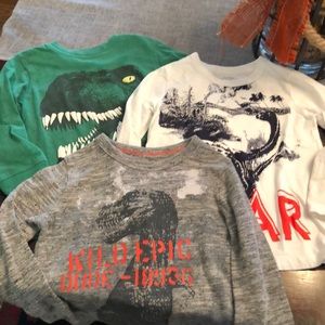 Long sleeve Dinosaur T-shirt’s for boy. Size 3T
